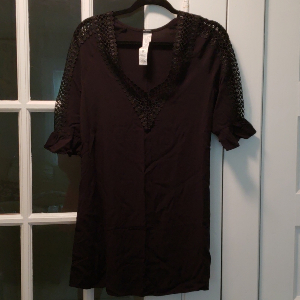 Black Dress with Embroidery